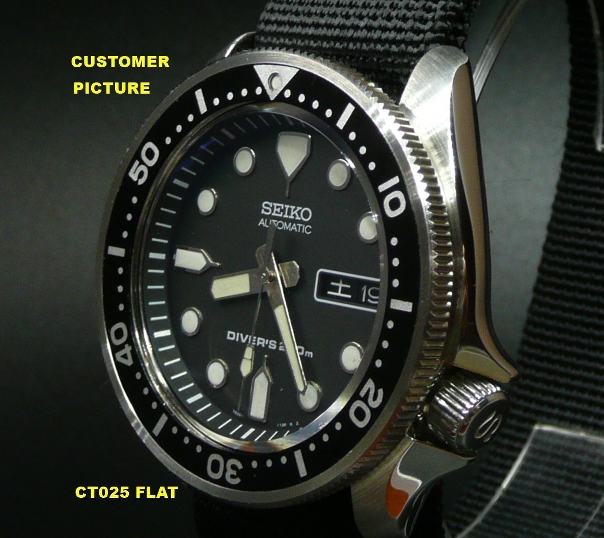 SKX007 SRPD Flat Sapphire Crystal | Crystaltimes USA | CT025