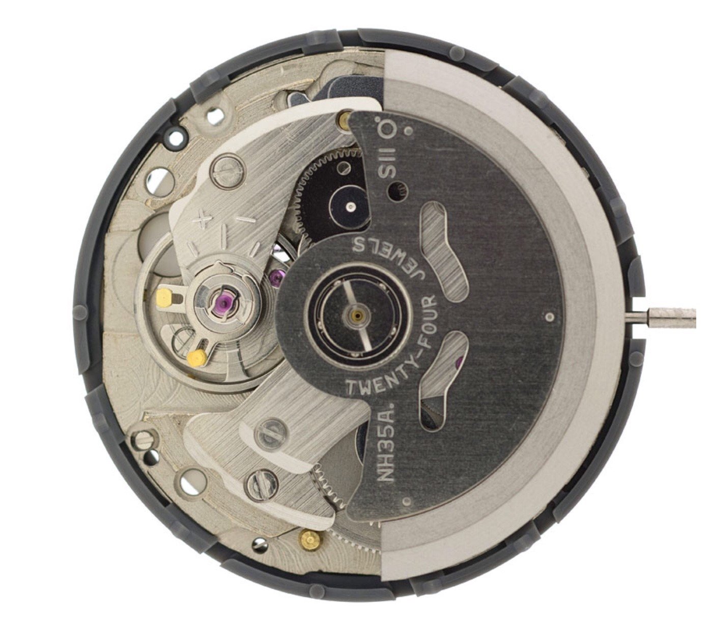 Skifte tøj Centrum Mispend Original Seiko (Sii) Nh35/Nh35A Automatic Watch Movement Date 3 W/White  Date New