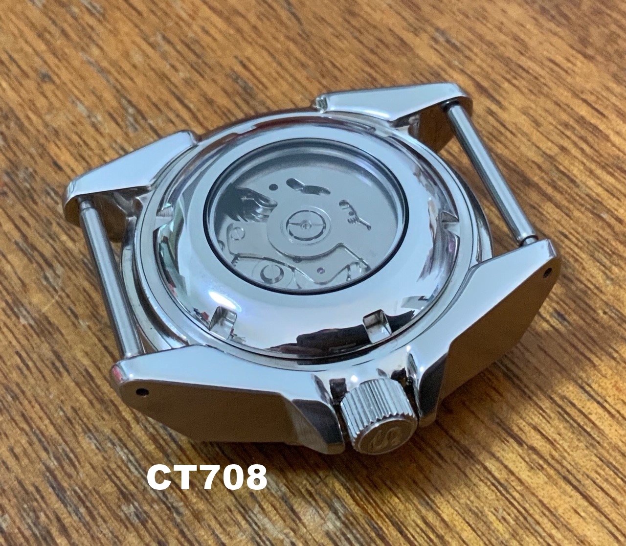SKX007/SRPD Samurai Conversion Watch Case - CT708 Polished/Brushed -  Crystaltimes USA