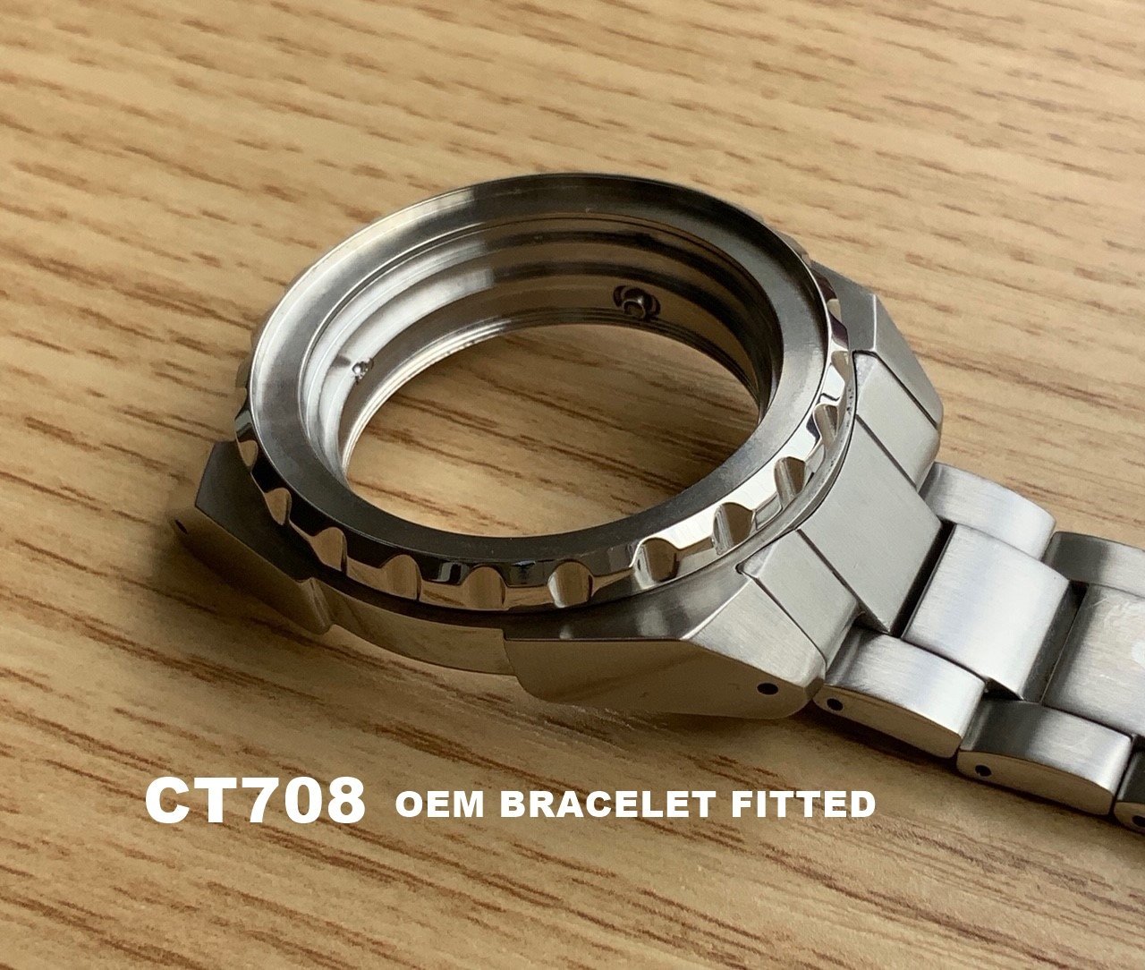 SKX007/SRPD Samurai Conversion Watch Case - CT708 Polished/Brushed -  Crystaltimes USA