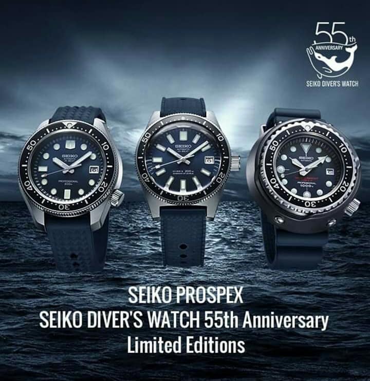 Our Guide to the Iconic Seiko Diver's 55th Anniversary Trilogy -  Crystaltimes USA Seiko Modding