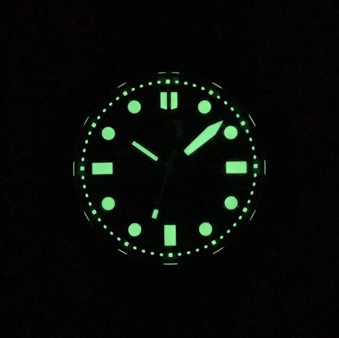 SKX007/SRPD Lumed Chapter Ring – Green Lume - CT252 - Crystaltimes USA