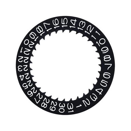 Black movement date wheel