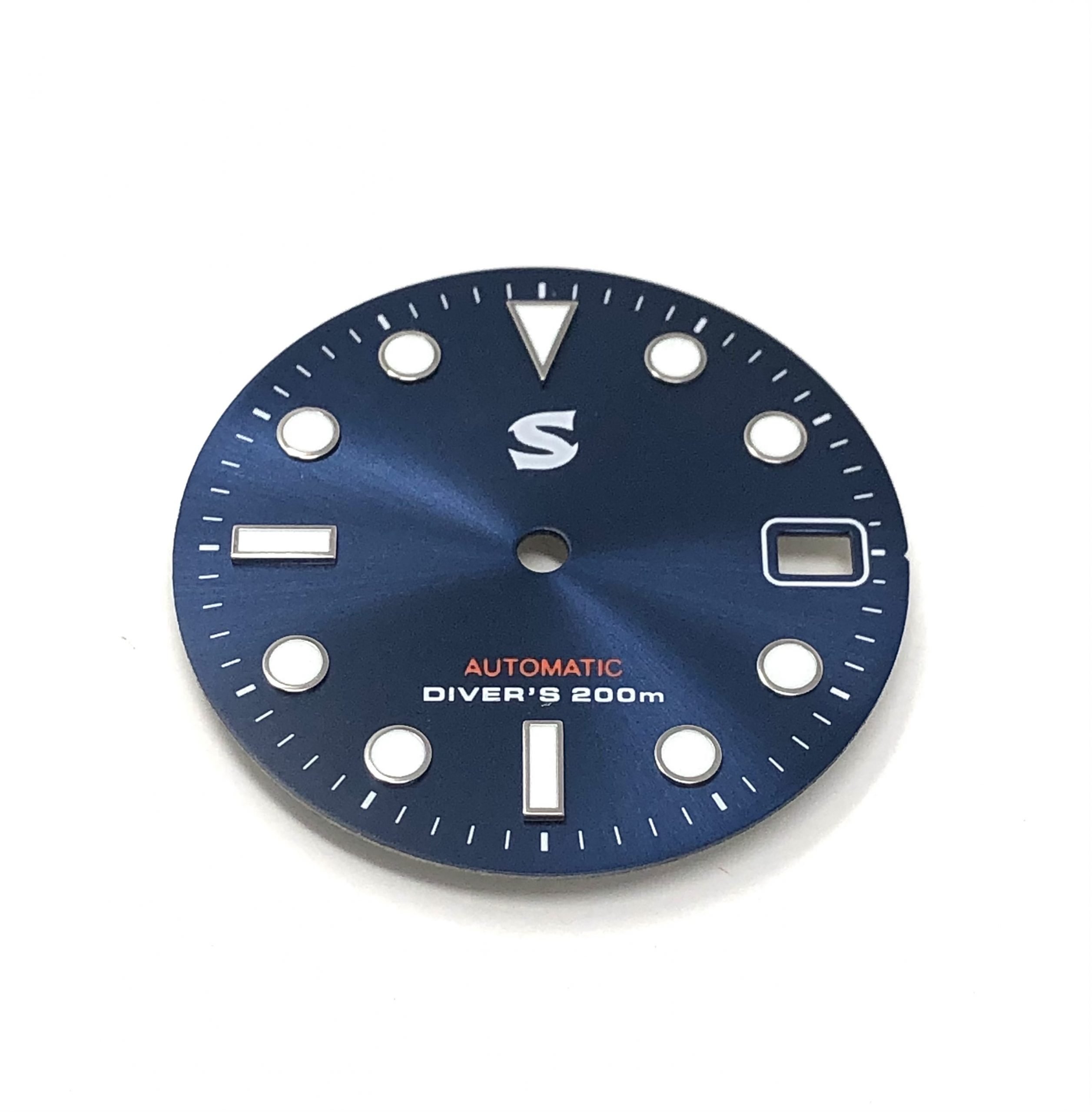 Blue Sunburst Sub Style Watch Dial  - CT853 - Crystaltimes USA