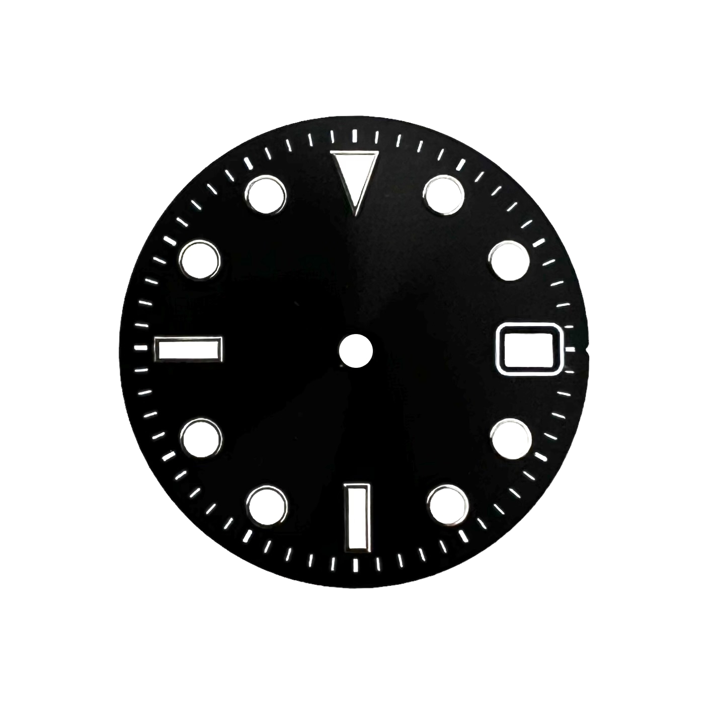 Dial CT815 – 28.5mm Black | Sub Watch Style Sunburst – Crystaltimes USA